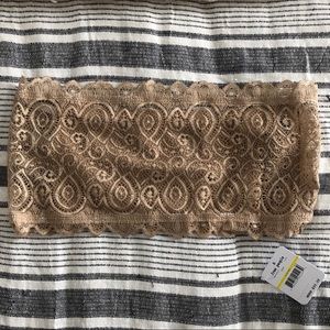 Free People NWT Seamless Lace Bandeau